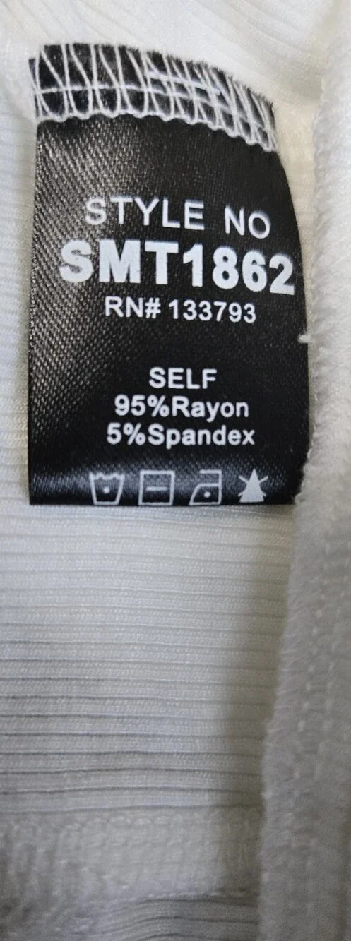 POL White Racerback Sports Bra - Picture 4 of 5